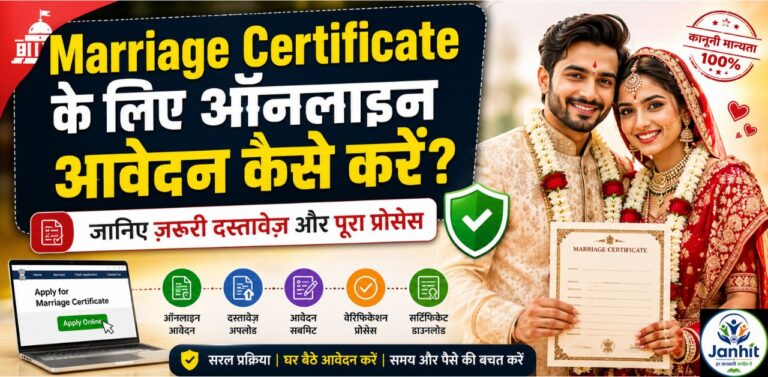 Marriage Certificate के लिए ऑनलाइन आवेदन कैसे करें
