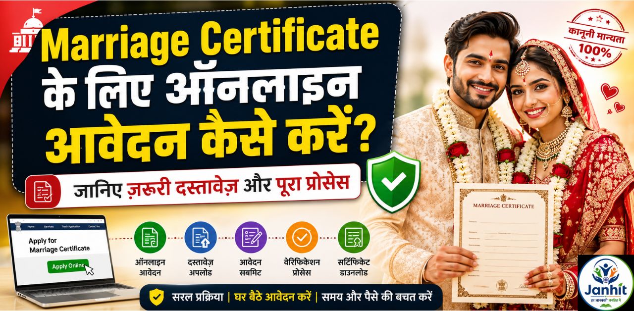 Marriage Certificate के लिए ऑनलाइन आवेदन कैसे करें