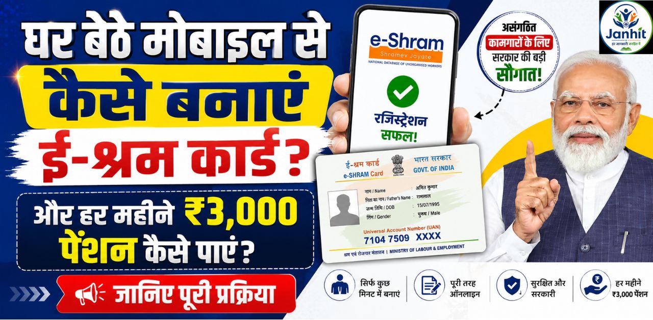 घर बैठे मोबाइल से कैसे बनाएं ई-श्रम कार्ड