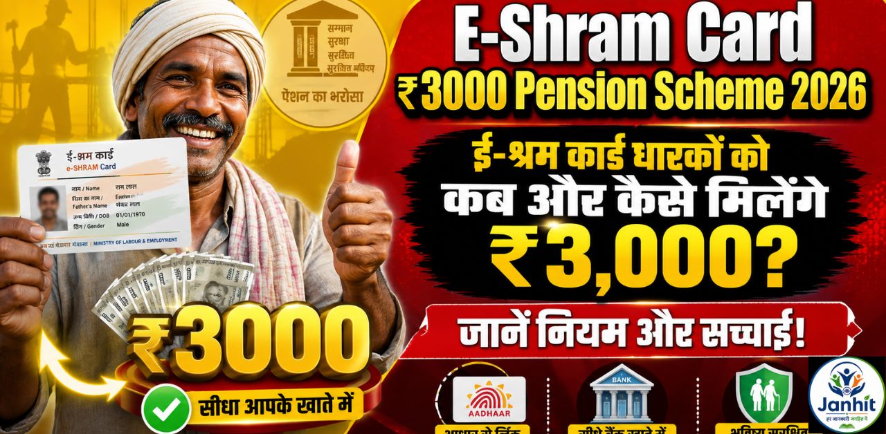 E-Shram Card ₹3000 Pension Scheme 2026
