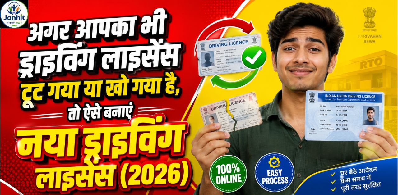 अगर आपका भी ड्राइविंग लाइसेंस टूट गया या खो गया है