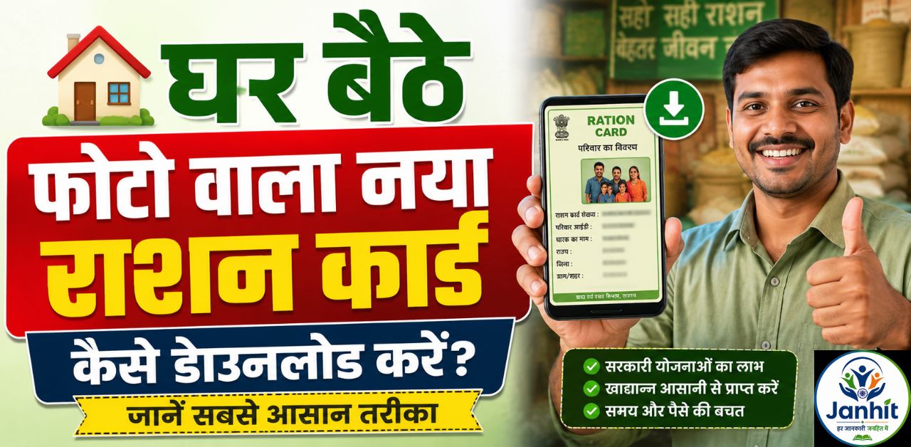 घर बैठे फोटो वाला नया राशन कार्ड कैसे डाउनलोड करें?